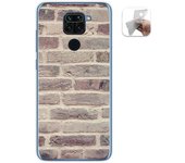 Tumundosmartphone Funda Gel TPU Xiaomi Redmi Note 9 Diseño Ladrillo 01 Personalizada
