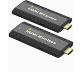 Techly IDATA HDMI-WL53 extensor audio/video Transmisor y receptor de señales AV Negro
