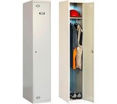 SIMONRACK TAQUILLA VESTUARIO 1 PUERTA INICIAL SIMONLOCKER METAL GRIS 1800X300X500 MM  Organiza tus espacios de trabajo con esta taquilla metálica resistente y segura.