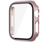 Glass+Case For Apple Watch 8 7 45mm 44mm 41mm 40mm PC Screen Protector Cover iwatch Series 3/4/5/6/SE/7/8 SmartWatch Accessories