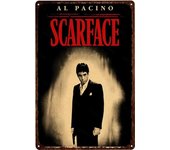 Metal Tin Sign Poster The World Is Yours Scarface Movie Metal Plaque Poster for Bar Club Wall Home Bedroom Vintage Wall Plate