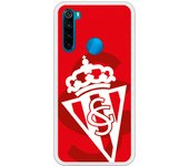Funda original compatible con Xiaomi Redmi Note 8 - Sporting blanco sobre rojo