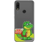 Tumundosmartphone Funda Gel Transparente para Xiaomi Redmi 7 diseño Coco Dibujos