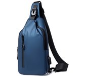 Bolsa De Pecho Impermeable Para Hombre Casual Bolsa De Hombre Negocios Nylon Con Carga USB Bolsa De Cintura Deportiva Al Aire Libre