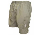 2024Summer Men Fahison Military Cargo Shorts Men's Cargo Work Shorts Military Style Straight Work Pocket Elasticated Short Pants
