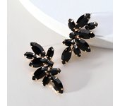 Shiny Glass Wing Charm Glamorous Decor Piercing Stud Earrings For Women Luxury Design Fairy Wedding Party Jewelry Accessories