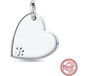 New Original 925 Silver Charms Beads Dangle Cup Pet Piece Puzzle Feet Blue Ship Fit Pandora Bracelest DIY Women Making Jewelry