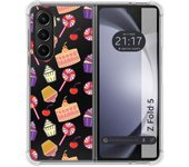 Funda Silicona Antigolpes para Samsung Galaxy Z Fold 5 5G diseño Dulces 01 Dibujos