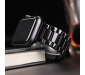Ceramic Band for Apple Watch Strap 45mm 44mm 40mm 49mm 41 42 38 Stainless steel butterfly bracelet iWatch serie 6 7 8 se 9 Ultra