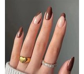 24Pcs Manicure Wearable Fake Nails Ballerina Removable Coffin Fake Nails Finished Women Girls Almond False Nails Art Decoration