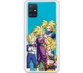 Funda original compatible con Samsung Galaxy A51 - Dragon Ball Z Goku Vegeta Gohan Trunks