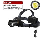 Most Powerful XHP360 36-core Headlamp Flashlight 18650 Rechargeable ZOOM Head Flashlights High Power Head Lamp Fishing Headlight