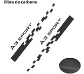 2PCS Car Sticker Side Stripe For Audi A1 A2 A3 8p 8v 8l A4 b5 b6 b7 b8 b9 A5 A6 c5 c6 c7 A7 A8 Q2 Q3 Q5 Q7 Q8 TT Car Accessories