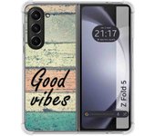 Funda Silicona para Samsung Galaxy Z Fold 5 5G diseño Madera 01 Dibujos