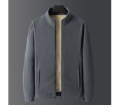Autumn and winter men's plus size casual fashion simple and plush thick warm fleece fleece fleece fleece jacket solid color jack