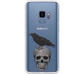 Funda compatible con Samsung Galaxy S9 - Calavera y gorrion