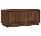 vidaXL Mesa de centro madera contrachapada 102x50x44 cm Blanco, Negro, Blanco brillante Mesita de Salón o Comedor o Auxiliar Mesa de Café Meuble Salón