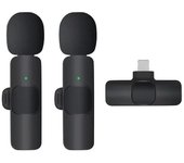 Mini Lavalier Microphone Portable Audio Video Recording Mini Lapel Mic Wireless Microfone for IPhone TypeC ipad Game Phone