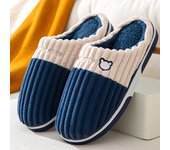 Zapatillas de casa cálidas para hombre y mujer, zapatos informales peludos, antideslizantes, suela suave, cómodas, toboganes para dormitorio interior, Invierno