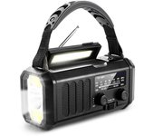 Radio De Emergencia Portátil Con Solar AM/FM Radio De Clima SOS Alarme Luz LED Impermeable Para Acampar Al Aire Libre