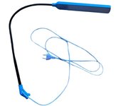 Lámpara LED Flexible Jack para Máquina de Coser Industrial - 64 Leds, 220V, 60 cm de Longitud, Enchufe Incluido