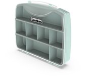 PLASTIKEN Titanium - Maletín Organizador de 19 cm con 8 Compartimentos. Menta