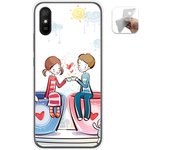Tumundosmartphone Funda Gel Tpu para Xiaomi Redmi 9A / 9AT diseño Café Dibujos