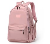 Mochila Escolar Ligera para Mujeres Hombres, portátil de viaje Casual Daypack College Secondary School Bolsas Bookbag para adolescentes Niñas Niños, Rosa