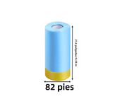 Pre-Taped Masking Film Plastic Sheeting Automotive Washi Tape No Residue Painters Plastic Drop Cloth for Painting
