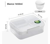 1250/1650ml Portable Double Layer Lunch Box Simple Divided Bento Box Outdoor Student Bento Containers Fruit Salad Picnic Box