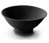 Bol redondo melamina serie Black de Lacor
