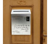 Wall Hanging Mail Box Newspaper Holder Box Letter Box Suggestion Box Retro Wall Mounted Mailbox, Drop Box for Outdoor Gate