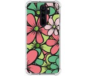 Funda Silicona Antigolpes para Xiaomi Redmi Note 8 Pro diseño Flores 02 Dibujos