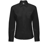 Camisa básica de manga larga de corte entallado y tapete con botones SOFIA L/S ROLY