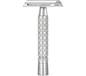 CNC 316L Stainless Steel Men's Manual Double Edge  Safety Razor Travel Handle Removable (without blade)