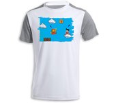 CAMISETA BICOLOR GOKU RETRO 8 BITS DRAGON BALL tshirt super_mario nintendo videojuegos