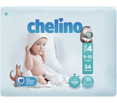 PAÑAL INFANTIL CHELINO TALLA 4 9 - 15 kg 34 PAÑALES