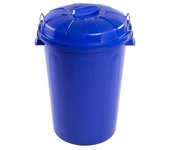 COSHANO Cubo de basura con tapa 100 litros basurero asas de presión