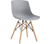 PACK DE 4 UNIDADES DE SILLA JEFF GRIS / HAYA. PRECIO UNITARIO 49,095 € | ADC MUEBLECENTER | Envío Gratuito