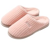 Zapatillas de casa para hombre y mujer, chanclas informales de suela gruesa suave, pantuflas cálidas de felpa, zapatos antideslizantes para dormitorio, invierno, novedad