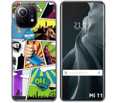 Tumundosmartphone Funda Gel Tpu para Xiaomi Mi 11 5G diseño Comic Dibujos