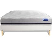 Pack colchón Actilatex soft 135x190cm + Somier multiláminas, Látex y espuma viscoelástica, 3 zonas de confort