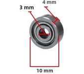 40/10Pcs 623zz 687zz 688zz 625zz  685zz 607zz 608zz Ball Bearing Chrome Steel Ball Bearings 3D Printer Part Bearing Pulley Wheel