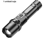 High Power XHP100 Led Flashlight Rechargeable Retractable Flashlight Digital Zoom Usb Hand Light For Camping,Outdoor And Emerge