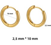 6pcs Stainless Steel Huggie Hoop Earrings Hypoallergenic Tiny Cartilage Hoop Round Earrings 2/2.5mm Width Korean Jewelry