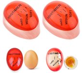 Temporizadores de huevos genéricos para hervir huevos, 2 unidades, temporizador de tiempo que cambia de color, hueveras para el hogar, desayuno y cocina.