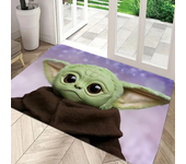 Baby Yoda The M-Mandalorian Floor Mat Graphic Printed Flannel Doormats For Bathroom Kitchen Entrance Carpet Home Decor