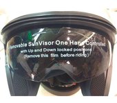 Pantalla de casco de moto Avenue Sun Protector Screen Negro Mt Helmets