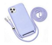 FAMZ Funda Colgante Iphone 12 Mini Silicona Morado
