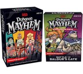Dungeones Mayhem Dungeonsing Dragons Card Game120 Cards Toy Entertainment Party Family Friends Battle for Baldurs Gate Board